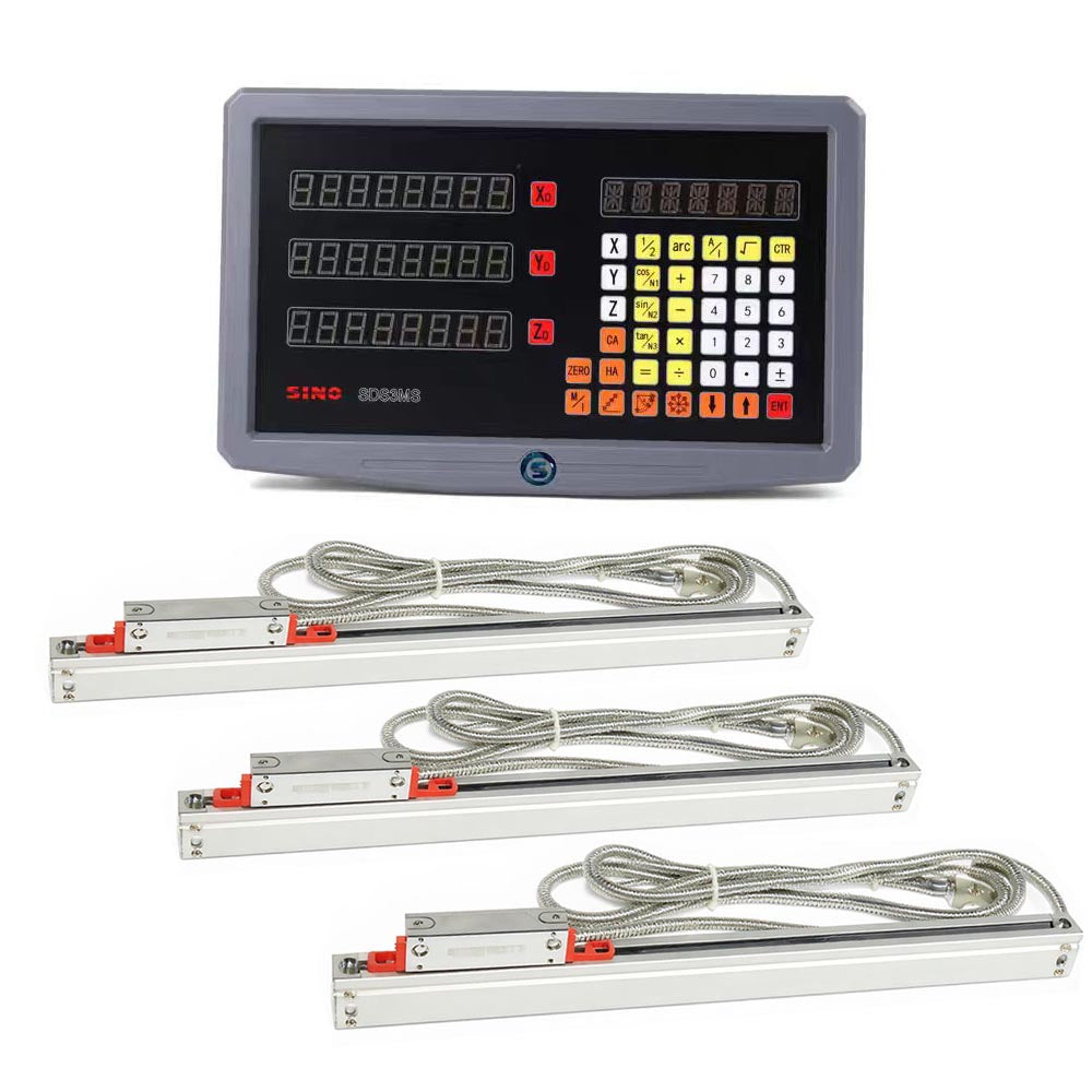 SINO SDS3MS 3 Axis Mill DRO Kit with 3pcs Linear Encoders