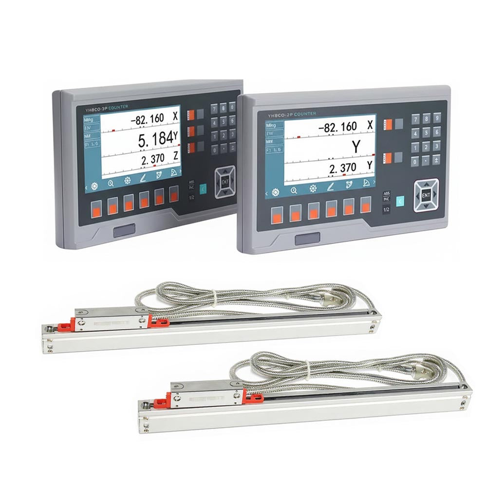 8 Languages 2 / 3 Axis LCD DRO Digital Readout Display Counter For Milling Lathe 8 Languages 2 / 3 Axis LCD DRO Digital Readout Display Counter For Milling Lathe