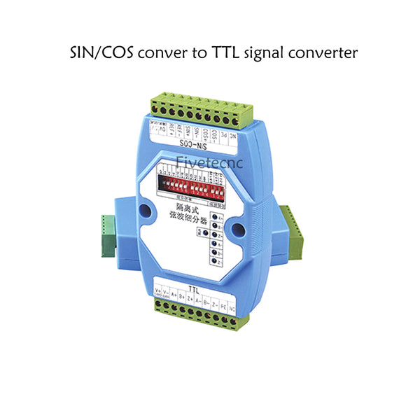 Linear scale Encoder Converter Sine / cosine wave signal conver to TTL / Sin Cos isolated subdivider isolation