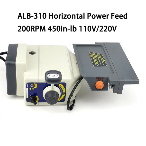 ALSGS ALB-310 X axis Horizontal Power Feed 200RPM 450in-lb 110V 220V Power feeder auto table Feed for milling machines
