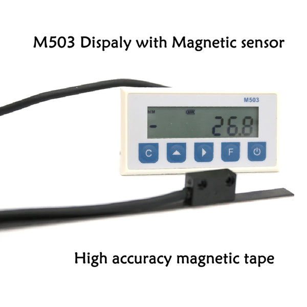 M503 Magnetic Scale Sensor DRO Display Integrated Embedded Magnet Magnetic Tape with Stain Belt Profile Woodworking Measurement